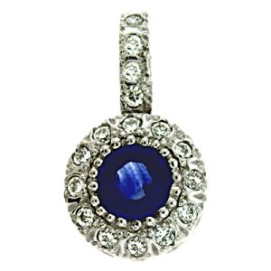 Sapphire & Diamond Pendant
