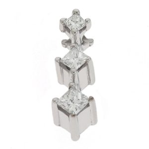 Three Stone Diamond Pendant