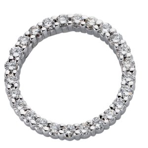 White Gold Circle Pendant