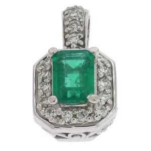 Emerald & Diamond Pendant