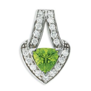 Peridot & Diamond Pendant