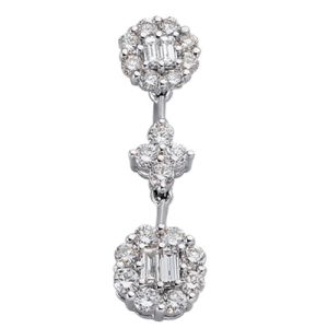 White Gold Diamond Pendant White Gold Diamond Pendant