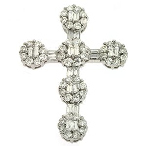 White Gold Diamond Cross White Gold Diamond Cross