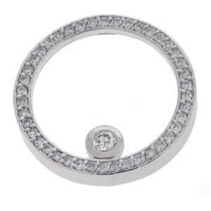 White Gold Circle Pendant