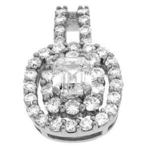 White Gold Diamond Pendant