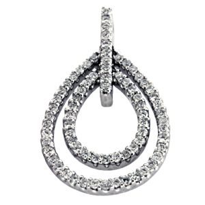 White Gold Diamond Pendant
