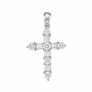 White Gold Cross Pendant
