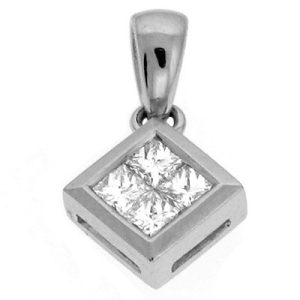 White Gold Diamond Pendant