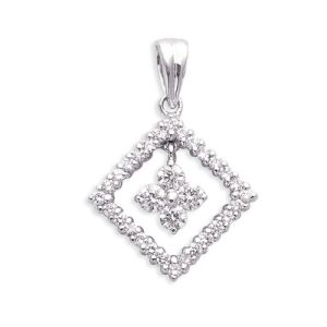White Gold Diamond Pendant