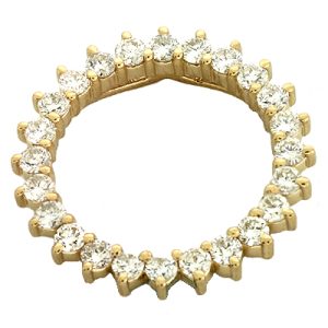 Three Prong Circle Pendant