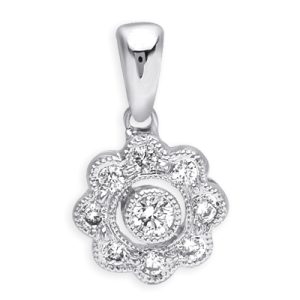 White Gold Diamond Pendant