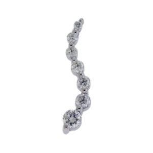 White Gold Journey Charm