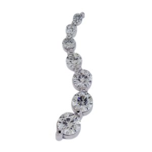 White Gold Journey Charm