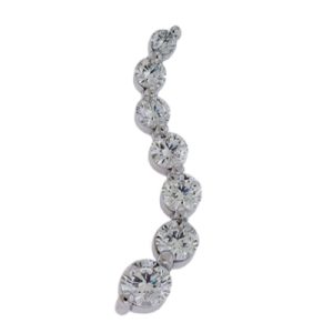 White Gold Journey Charm