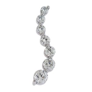 White Gold Journey Charm