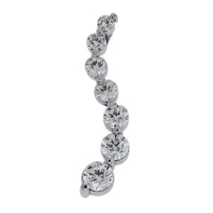 White Gold Journey Charm