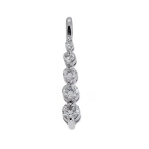 White Gold Journey Charm