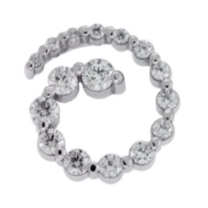 White Gold Journey Charm
