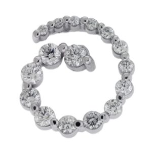 White Gold Journey Charm
