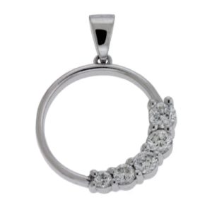 White Gold Journey Charm