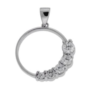 White Gold Journey Charm