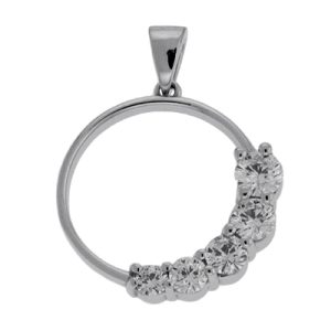 White Gold Journey Charm