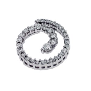 White Gold Journey Charm