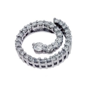 White Gold Journey Charm