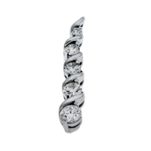 White Gold Journey Pendant