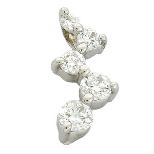 White Gold Journey Charm