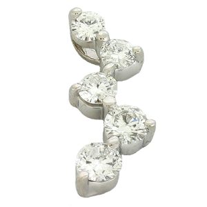 White Gold Journey Charm