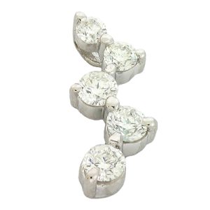 White Gold Journey Charm