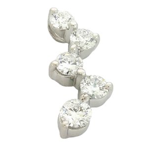 White Gold Journey Charm