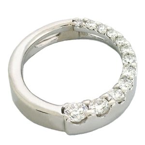 White Gold Journey Charm