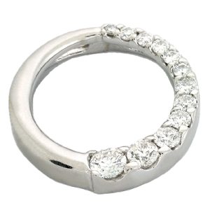 White Gold Journey Charm