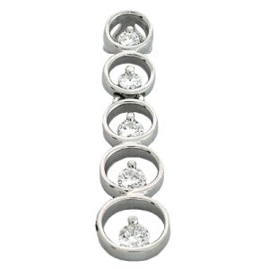 White Gold Journey Charm