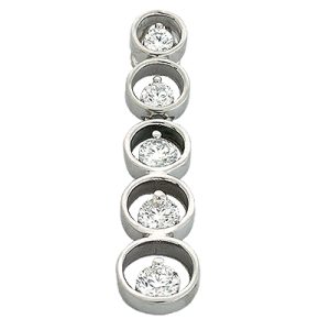 White Gold Journey Charm