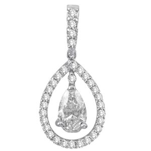 White Gold Diamond Pendant