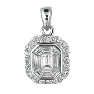 White Gold Diamond Pendant