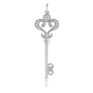 White Gold Key Charm 49mm White Gold Key Charm 49mm