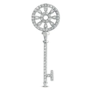 White Gold Key Charm 44mm
