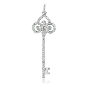 White Gold Key Charm 47mm White Gold Key Charm 47mm