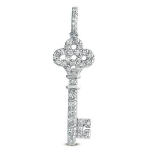 White Gold Key Charm 38mm White Gold Key Charm 38mm
