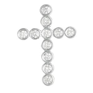 Diamond Cross Pendant 22mm