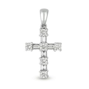 White Gold Cross Pendant White Gold Cross Pendant