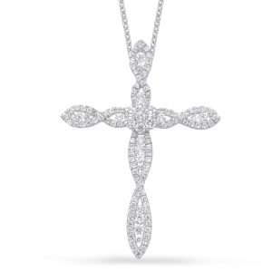 White Gold Diamond Cross White Gold Diamond Cross