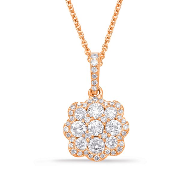 Rose Gold Diamond Pendant