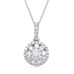 White Gold Diamond Pendant