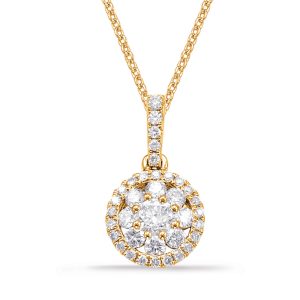 Yellow Gold Diamond Pendant