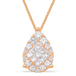 Rose Gold Diamond Pendant